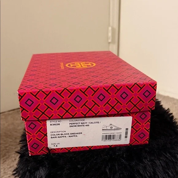 Tory Burch Women’s Perfect Navy/ Calcite/ Snow White Color Block Sneaker